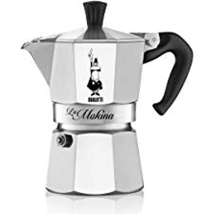 Bialetti Espressokocher-5791 Espressokocher, Aluminium, Silber-Schwarz, 13x6.5x12 cm – Bild 2