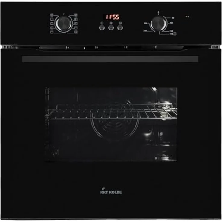 KKT KOLBE BO8005FB Einbaubackofen 60 cm, autark, 70L, 3kW, Full-Black-Design, Umluft, Heißluft, Automatik-Timer, Wärmeschutzverglasung, Kindersicherung, Drehwahlregler – Bild 1