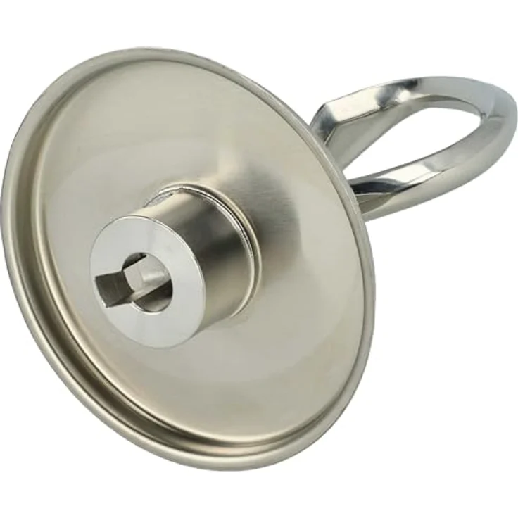 vhbw Knethaken kompatibel mit KitchenAid KSM180, KSM160A, KSM155, KSM158, Edelstahl Silber, 10 x 15 cm, Antihaftbeschichtung – Bild 2