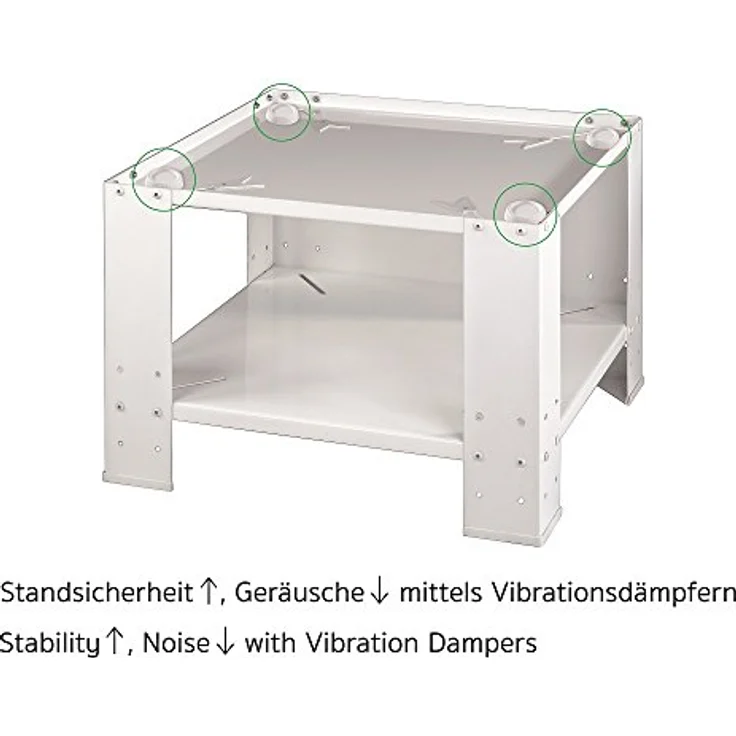 Xavax Vibrationsdmpfer (fr Waschmaschine, Trockner und Splmaschine,  Schwingungsdmpfer, Innendurchmesser 4,5 cm) 4er Set, wei: Tests, Infos &  Preisvergleich