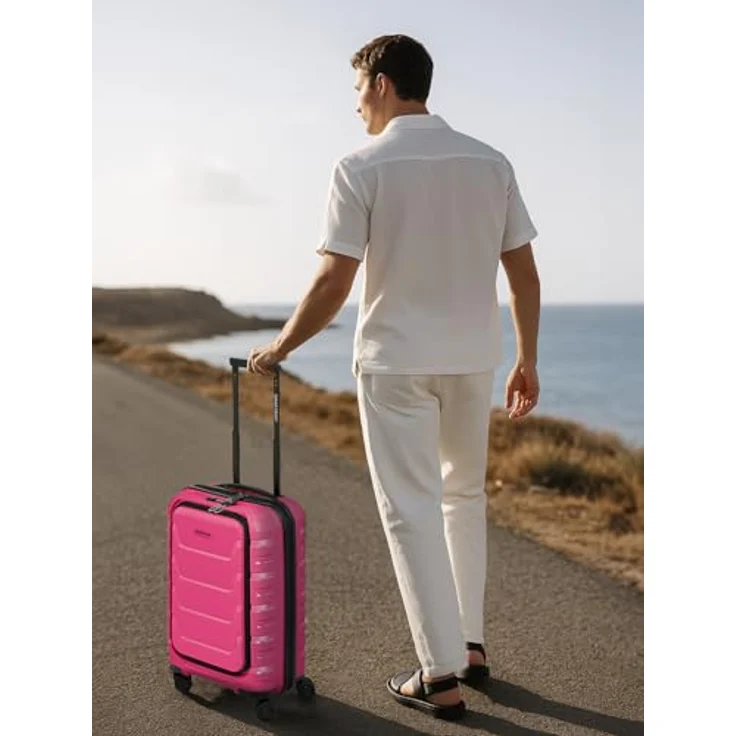 Smartbox Edition 01, Kabinentrolley mit 4 Rollen, Laptopfach, 55 cm, pink – Bild 5