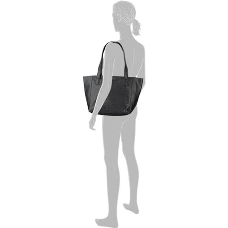 TOM TAILOR Shopper Mirenda, Großer Shopper mit Allover-Logoprägung und Kantenfarbe – Bild 3