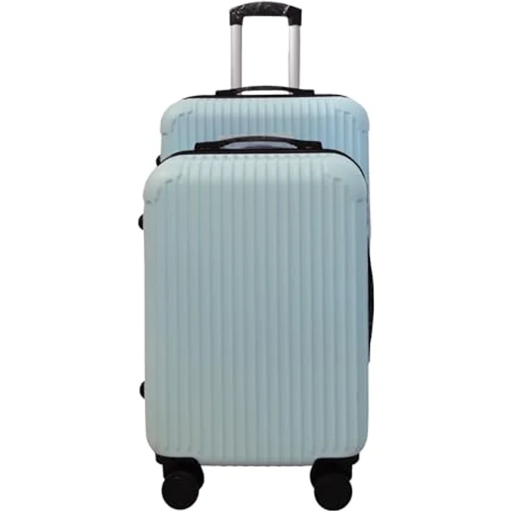 NTK-Collection Frenzi Hartschalenkoffer 2er-Set, Blau, 80 l (M: 50 l, L: 80 l), mit Teleskopgriff und Zahlenschloss – Bild 1