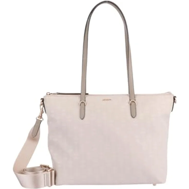 Joop! Collana Tessuto Shopper Tasche, 30 cm, 100% Nylon, beige – Bild 1