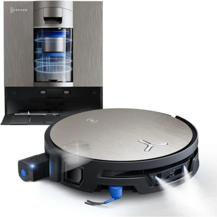 ECOVACS DEEBOT X12S OmniCyclone, Saug- und Wischroboter mit 53 AW Saugkraft, OZMO ROLLER 3.0, intelligente Teppichreinigung und TruePass-System