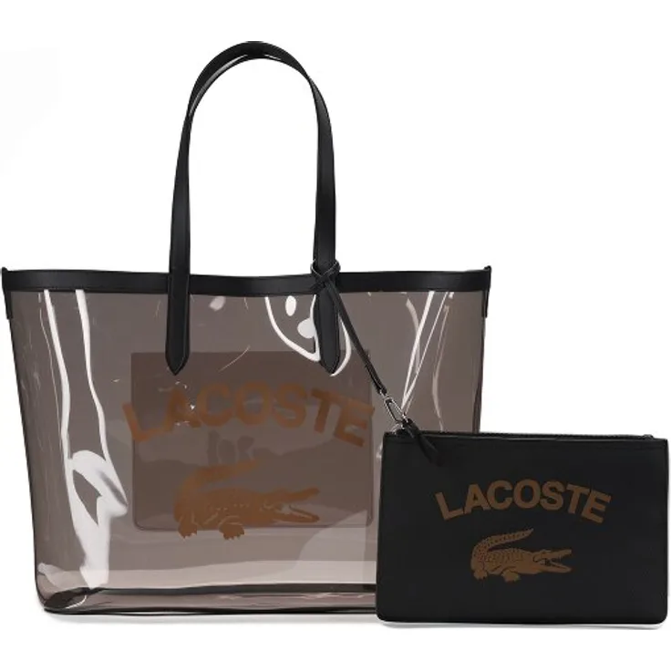 Lacoste Core Essentials Anna Shopper Tasche L, 39 cm, 100% PVC, braun