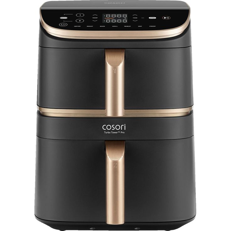 COSORI Turbo Tower Pro Smart 10,8L Heißluftfritteuse – 3-Etagen-Garen, Dual Blaze, 7 Modi, keramikbeschichtet, stapelbar, energieeffizient – Bild 1