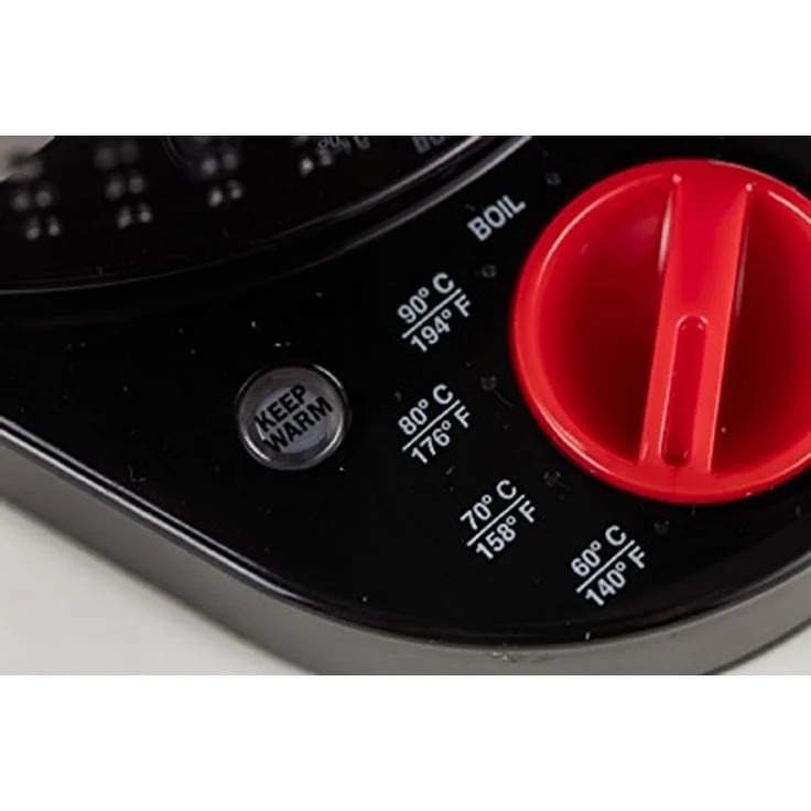 Bodum 11659-01EURO Bistro Elektrischer kocher, doppelwandig mit Temperaturregelung Kunststoff 19.5 x 23 x 26.5 cm, schwarz – Bild 5