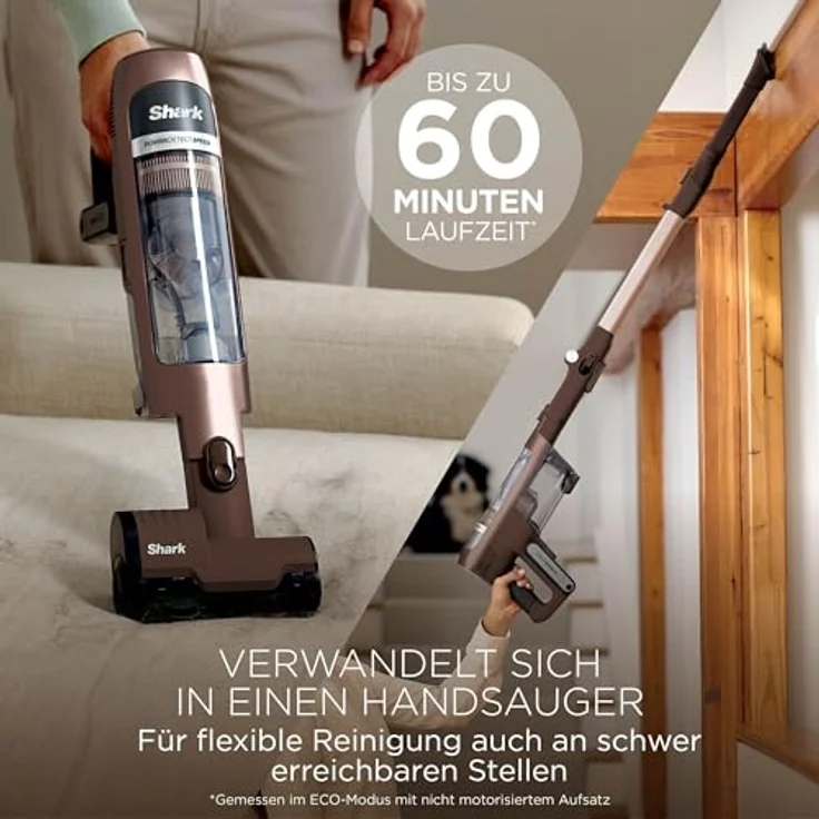 SHARK IA3246EUTBR PowerDetect Speed Luxe Collection, Clean & Empty Akku-Staubsauger mit selbstentleerender Ladestation, 350 Watt, bis zu 60 Minuten Laufzeit – Bild 10