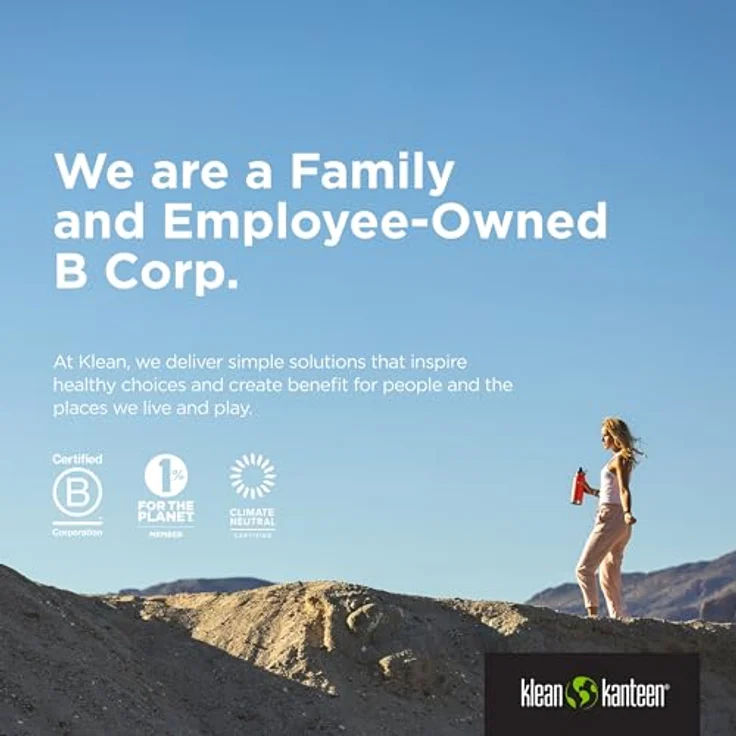 Klean Kanteen Classic 532ml Sport Trinkflasche mit Weithals und Sport Cap – Edelstahl, leicht und langlebig – Bild 7