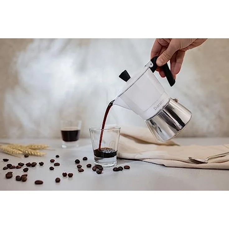 Barazzoni Moka Espressokocher Ibrida 3 TZ-geeignet für Induktionspflanzen, Stahl – Bild 4
