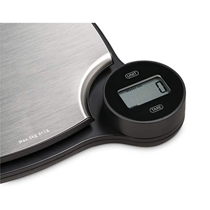 Caso 196286 Kitchen EcoMaster Küchenwaage, digital, Tragkraft 5kg, 1g-Schritten, TARA-Funktion, automatische Abschaltung, silber,schwarz – Bild 6