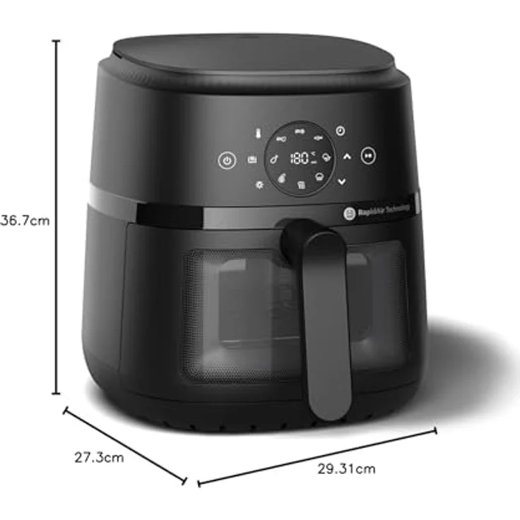Philips Airfryer 4,2 l (NA22000), Heißluftfritteuse für ölfreies Kochen – Bild 3