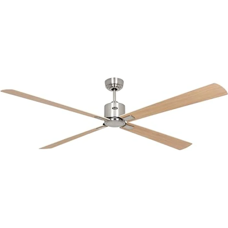 CASAFAN Eco Neo III, Energiespar Deckenventilator 180 cm, Chrom Gebürstet, Wendeflügel Ahorn/Buche, Bluetooth und Smart Home Fernbedienung – Bild 2