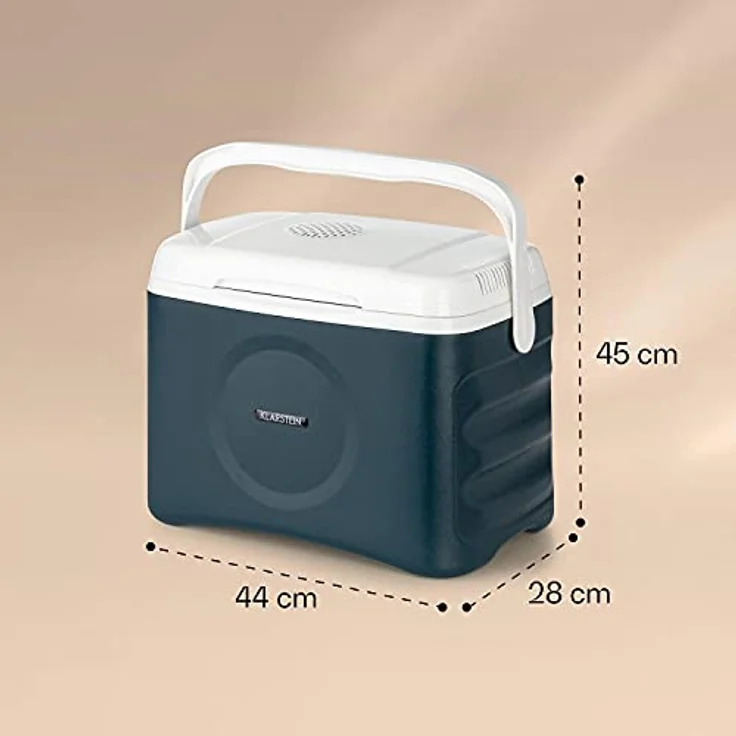 Klarstein BeerBelly 21 Thermoelektrische Kühlbox, Energieeffizienzklasse D, 21 Liter, Kühl-& Warmhaltefunktion, USB-Port, Blau – Bild 7