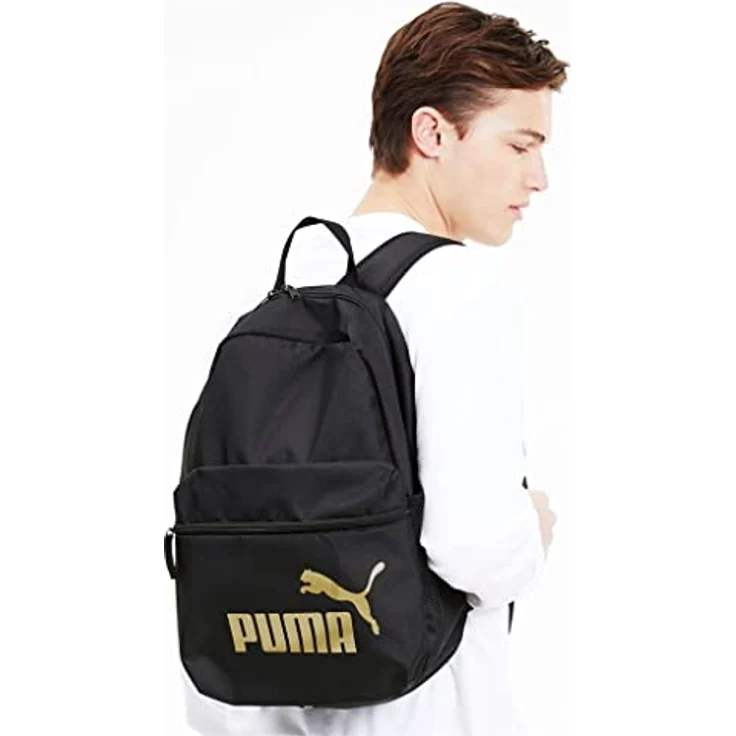 Puma Freizeitrucksack Phase Puma, schwarz, Gold – Bild 4