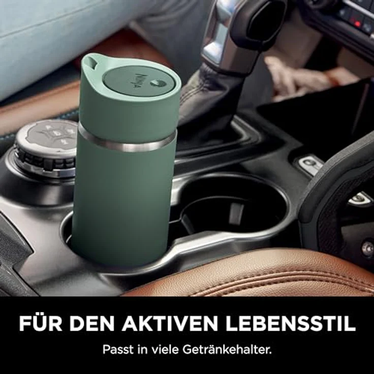 Ninja 400 ml Sip Perfect Thermosflasche für Heißgetränke, BPA-frei, spülmaschinenfest, auslaufsicher, grün, DW1603EUUKGN – Bild 4