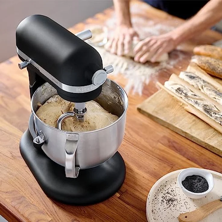 KitchenAid Artisan Küchenmaschine 6,6L Matt Schwarz 5KSM70SHXEBM – Bild 5