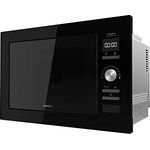Cecotec GrandHeat 2500, Digitale Einbau-Mikrowelle mit 25 L, 900 W, Grillfunktion, 10 voreingestellten Programmen, schwarz