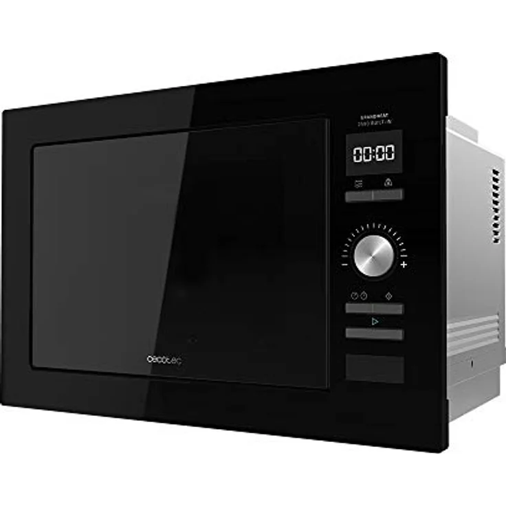 Cecotec GrandHeat 2500, Digitale Einbau-Mikrowelle mit 25 L, 900 W, Grillfunktion, 10 voreingestellten Programmen, schwarz – Bild 1