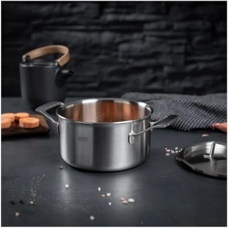 Kuhn Rikon CULINARY FIVEPLY Kochtopf 3.4 L, 20 cm, Edelstahl, unbeschichtet – Bild 2