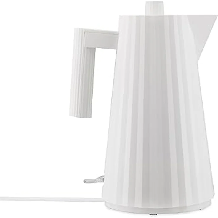Alessi Plissé MDL06 W elektrischer Wasserkocher, aus thermoplastischem Harz, 2400W, 1,7L, weiß – Bild 2