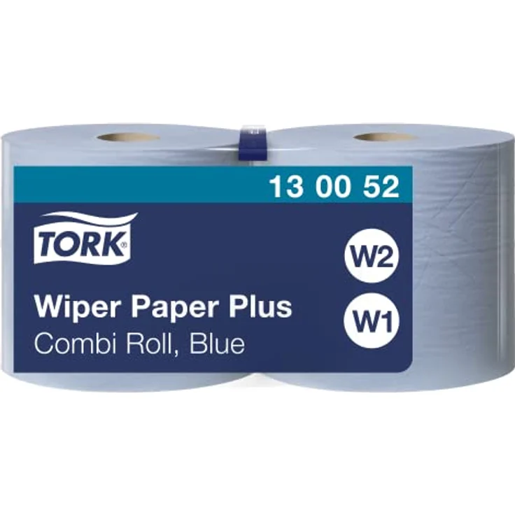Tork 130052 Starke Mehrzweck Papiertücher für W1/W2 Systeme / 2-lagiges saugfähiges Papier in Blau / 2 x 255m – Bild 2