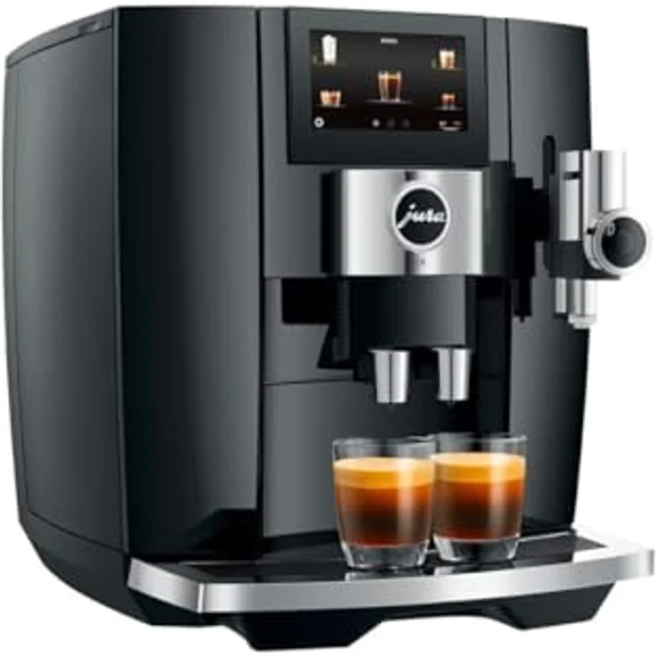 Jura J8 Piano Black (EA) Kaffeevollautomat, 280g Bohnenbehälter, Sweet Foam Funktion, 31 Kaffeespezialitäten – Bild 5