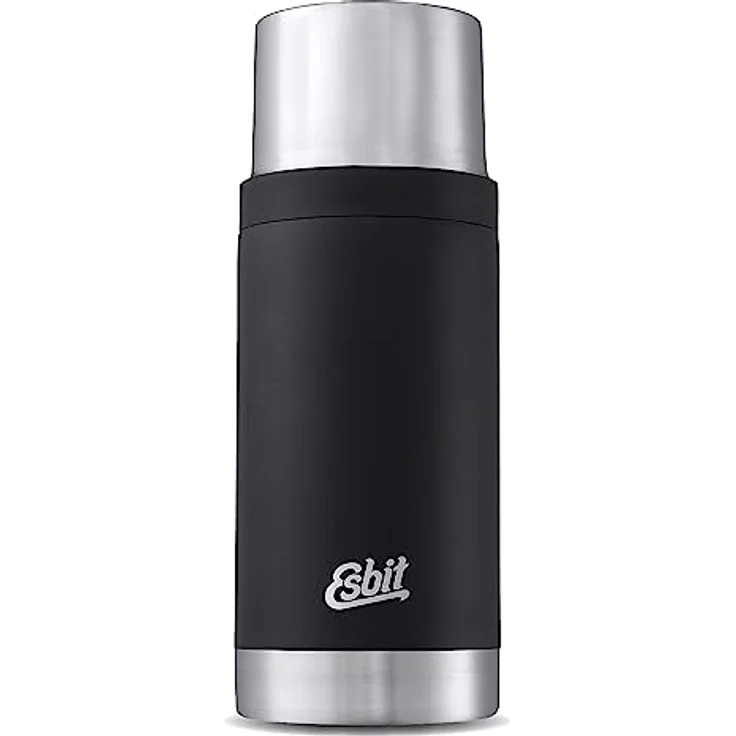 Esbit Isolierflasche Sculptor | Edelstahl | BPA-Frei | Schwarz | 1L & mehr | Reise, Büro, Picknick | Wasser, Tee, Kaffee – Bild 2
