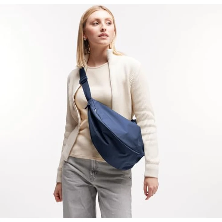 GOT BAG Moon Bag Umhängetasche, 45 cm x 15 cm x 30 cm, 100% Polyester, blau – Bild 2