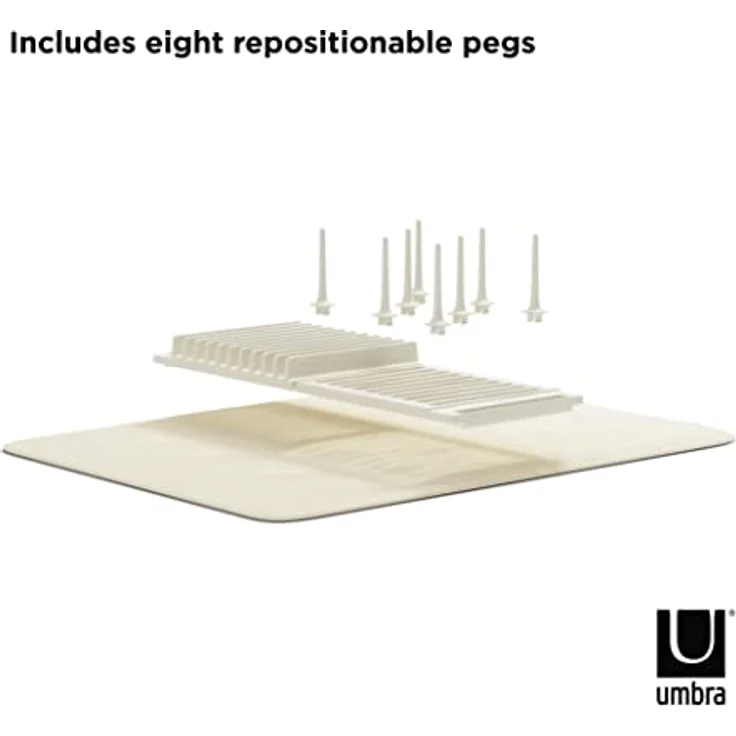 Umbra UDRY PEG Geschirr Abtropfgestell, leinen  – Bild 4