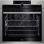 AEG Einbau-Dampfbackofen 70 Liter Temperatursensor Koch-Assistent 60 cm BSE988330M, Edelstahl