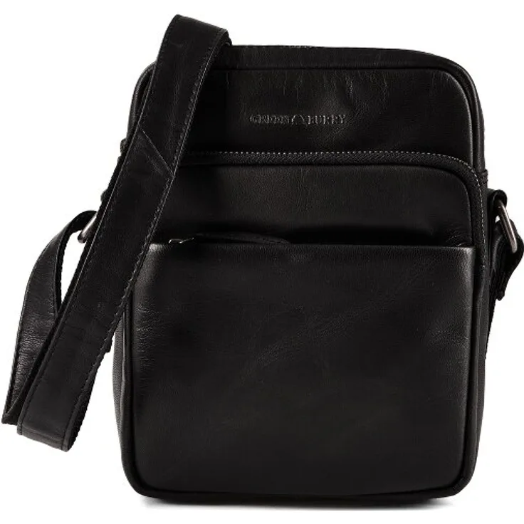 Greenburry Fiorentina Umhängetasche, 100% Leder, schwarz, 17 cm x 6 cm x 21 cm