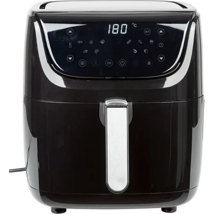 SilverCrest Heißluftfritteuse »Smart XL«, 5,5 Liter, 2150 Watt, antihaftbeschichtet, WLAN-fähig, silber
