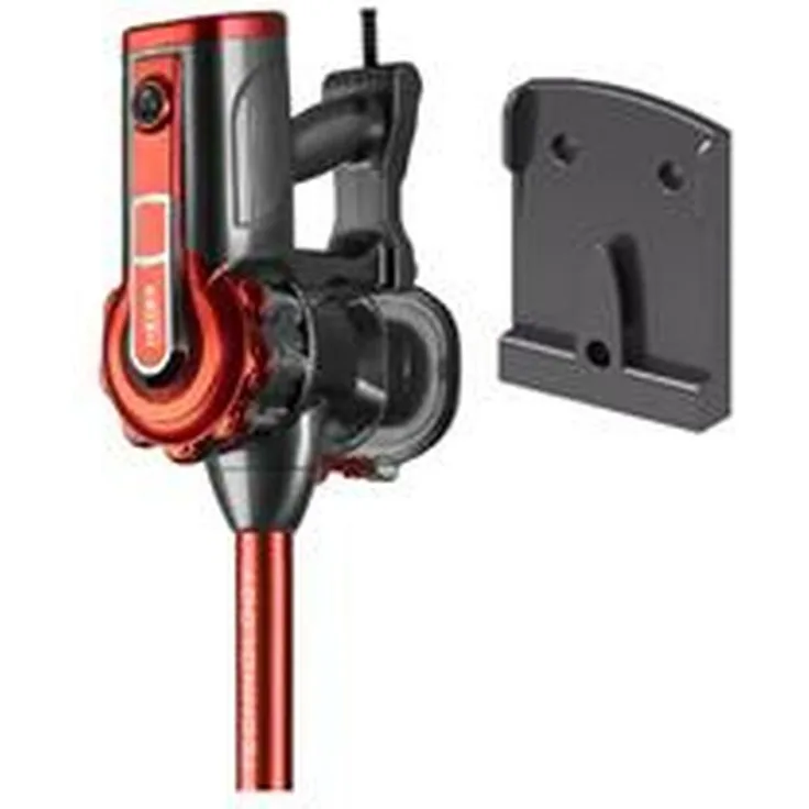 Haeger VC-600.048A, 2-in-1-Stabstaubsauger, Beutellos, Schwarz-Rot, 0,6 l Behälter, 600 W Leistung