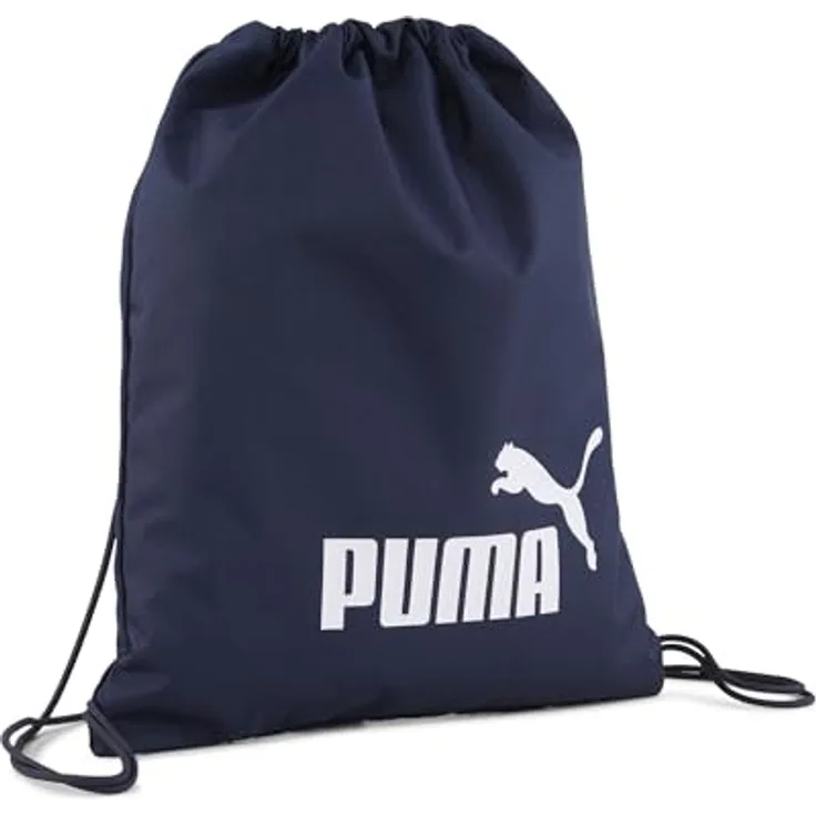 PUMA PHASE GYM SACK, Sporttasche aus 90% recycelten Materialien mit Kordelzugöffnung und Schulterriemen
