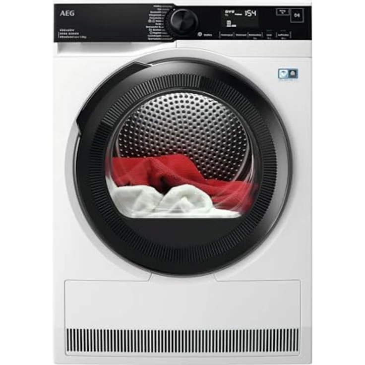 AEG Wärmepumpentrockner 8 kg – Serie 9000 AbsoluteCarePlus Daunentrocknung – 3D-Scan Restfeuchteermittlung – A+++ – Trommelbeleuchtung – TR9H75680 – Bild 1