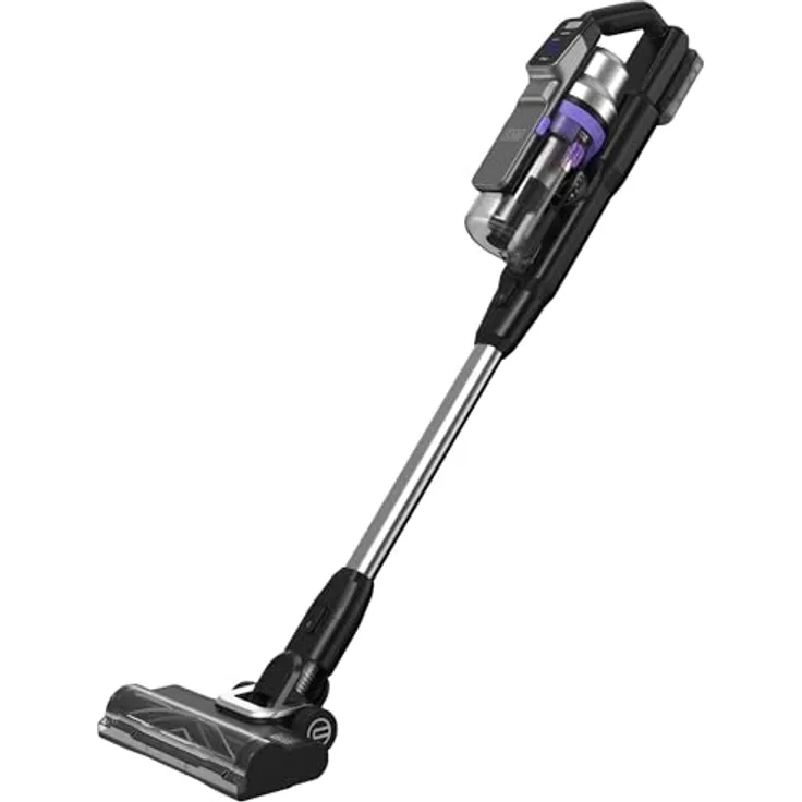 Black+Decker POWERSERIES Premier BSV520BRP-QW, Akku-Staubsauger für Haustiere mit 18V, Zyklonfiltration und Anti-Tangle-Beater Bar, Silber