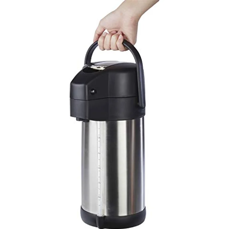 APS Pump-Isolierkanne PREMIUM 3 Liter, mit Tragegriff, doppelwandig, drehbarer Fuß – Bild 3
