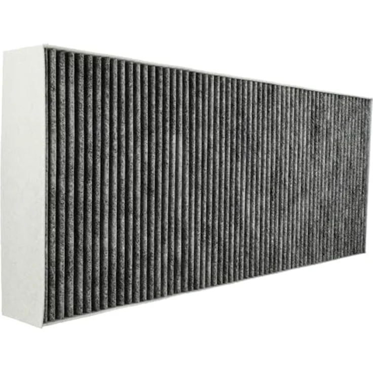 vhbw Aktivkohlefilter für Siemens LZ46810, eckig, 46 x 19,1 x 5 cm, schwarz/weiß, ideal für Dunstabzugshauben im Umluftbetrieb – Bild 1