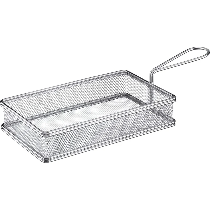 Westmark Servierkörbchen »Tapas + Friends«, rechteckig aus Edelstahl, 21,5 x 9,5 x 5,5 cm, spülmaschinenfest