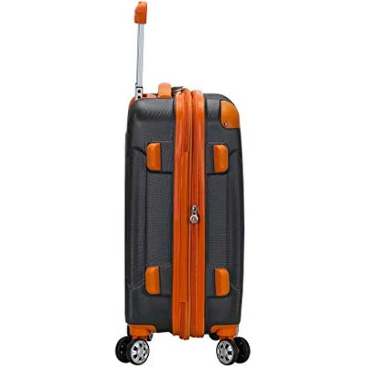 Rockland London Hardside Spinner Rad Gepäck, Dunkelgrau, Carry-On 20-Inch, London Hartschalen-Koffer mit Drehrad – Bild 2