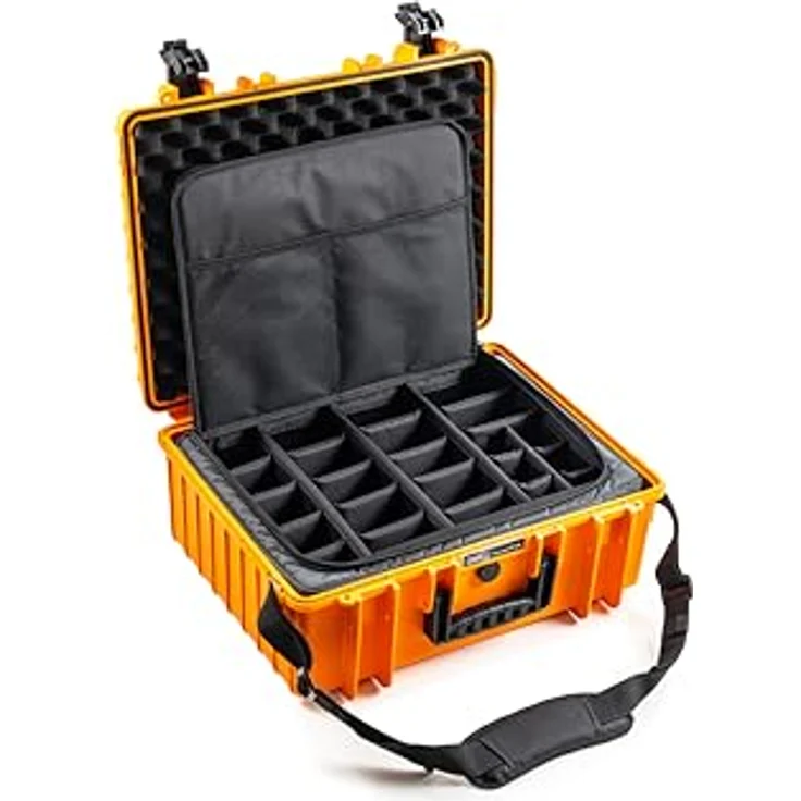 B&W International B&W Transportkoffer Outdoor Typ 6000 - Orange - wasserdicht, staubdicht, bruchsicher und unverwüstlich – Bild 1