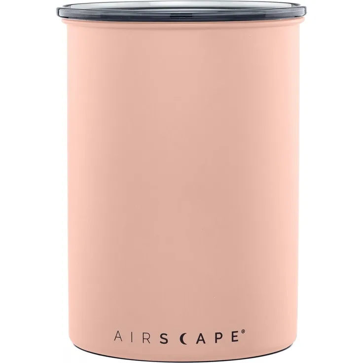 Airscape Edelstahl Kaffeedose Vorratsdose luftdicht 1893ml altrosa matt AS4107