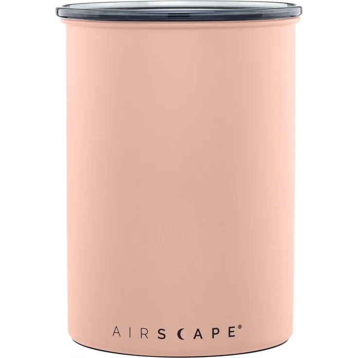 Airscape Edelstahl Kaffeedose Vorratsdose luftdicht 1893ml altrosa matt AS4107