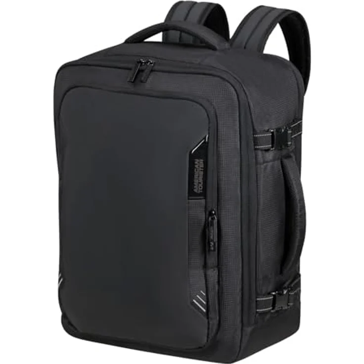 American Tourister Take2Cabin Rucksack 45 cm mit Laptopfach, Flash Black, 100% Polyester – Bild 2