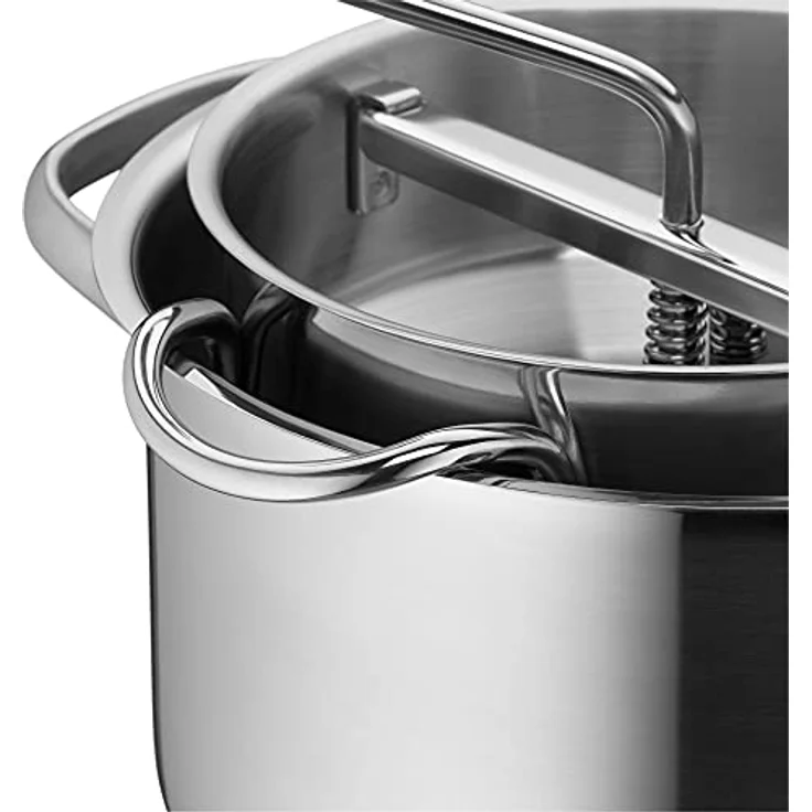 WMF Gourmet Passiermühle mit 3 Lochscheiben, 19 x 11,5 cm, Cromargan Edelstahl poliert, Passiergerät für Obst und Gemüse, zerlegbar – Bild 6