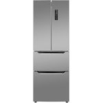 Bomann Kühlschrank mit Gefrierfach | No-Frost Gefrierteil | 186cm Höhe | 39dB | MultiAirflow-System | 320L |  KG 7361 inox
