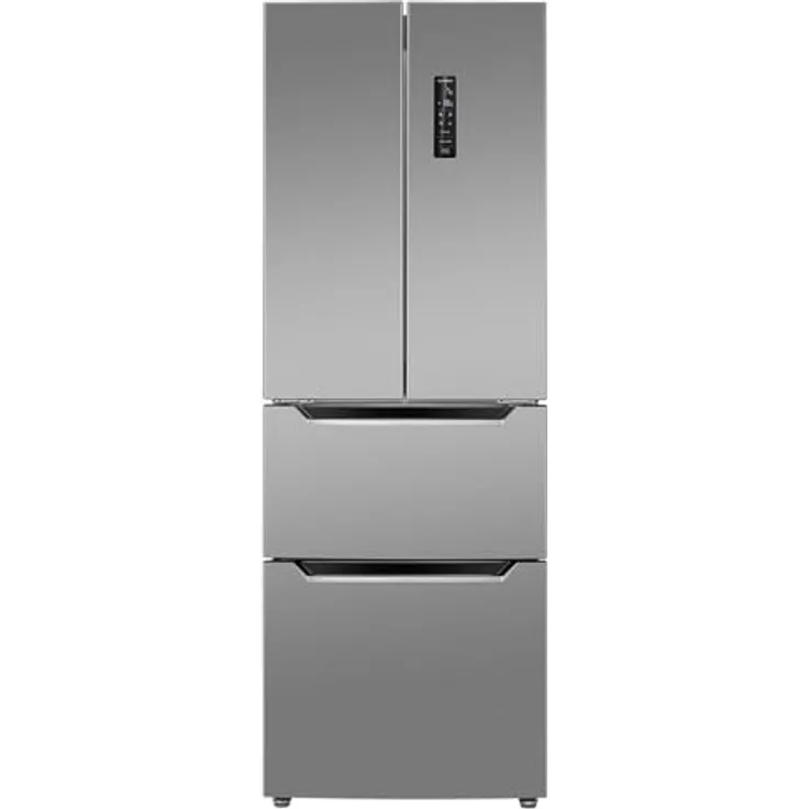 Bomann Kühlschrank mit Gefrierfach | No-Frost Gefrierteil | 186cm Höhe | 39dB | MultiAirflow-System | 320L |  KG 7361 inox