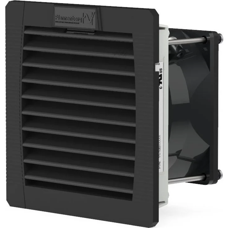 Pfannenberg PF 11000 24DC, Belüftungsventilator mit hoher Luftleistung, IP-54-Schutz, Farbe RAL 9011 schwarz